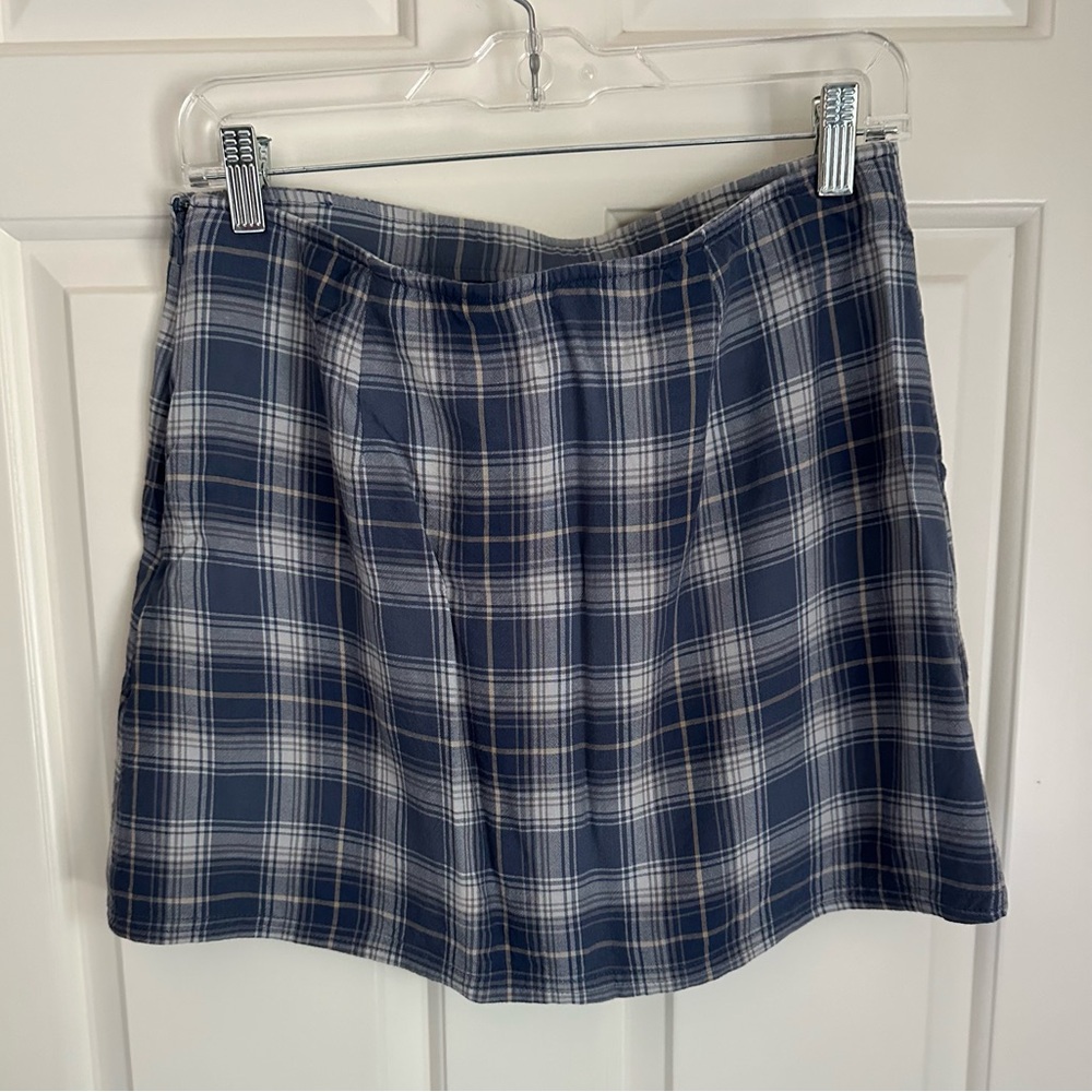 America Eagle plaid mini skirt